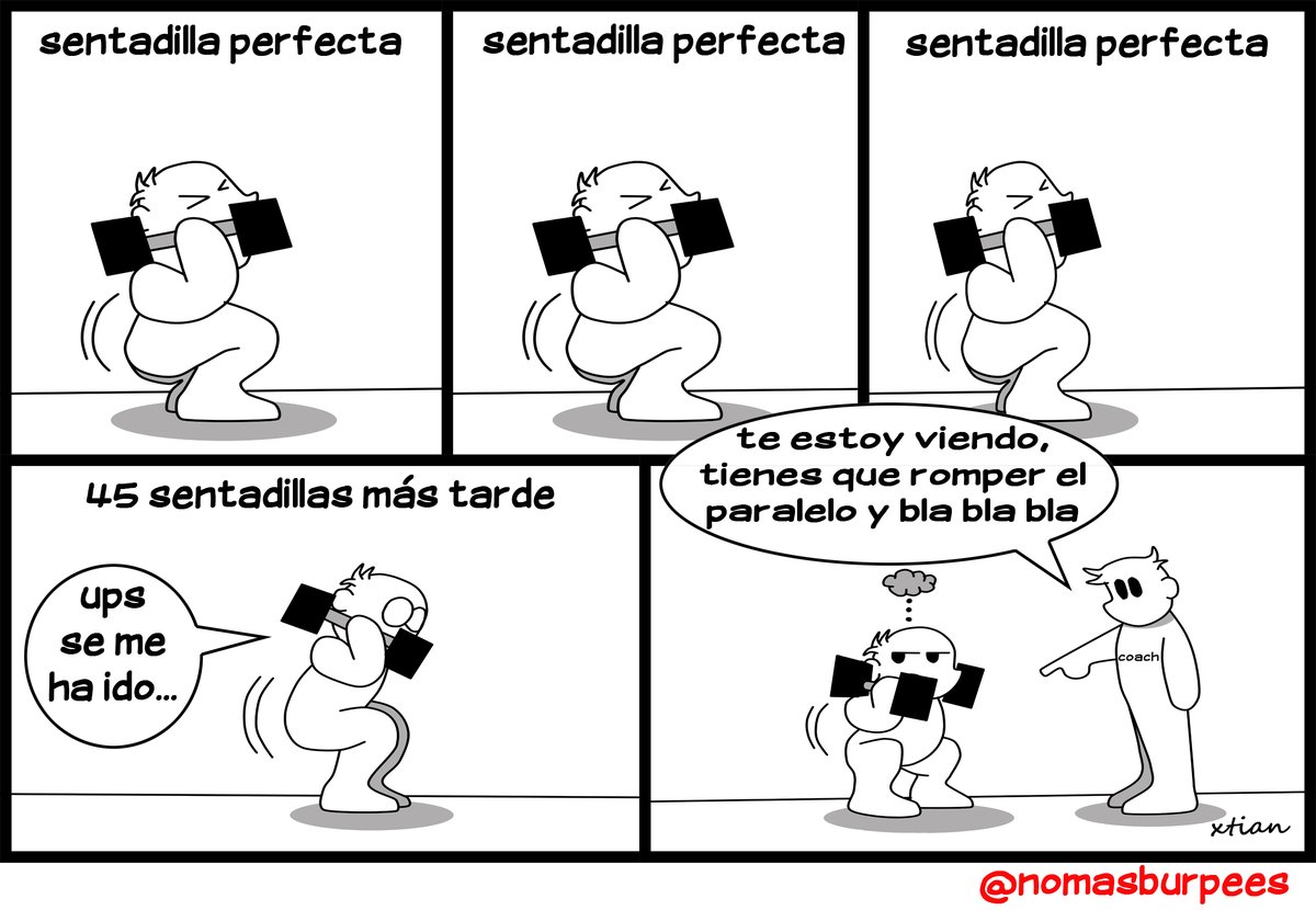 Da igual las veces que lo hagas bien, el coach aparecerá en el peor momento #crossfit #comics