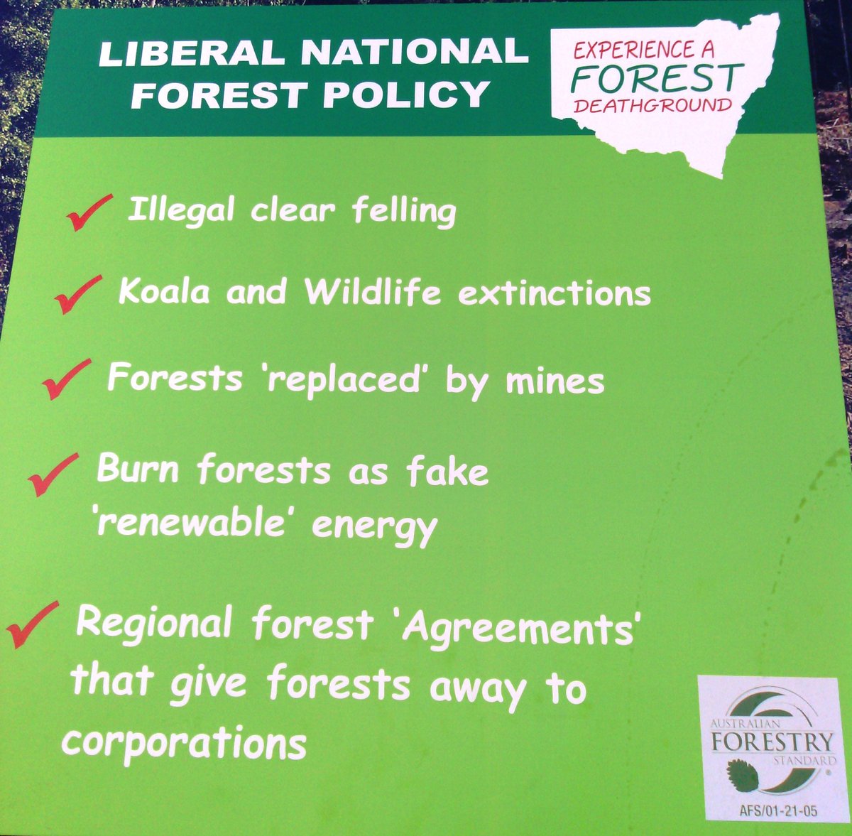 AFCA_Forests's tweet photo. We've been tweeting for 3 years ... feels like 30!
#ProtectForests #ForestsForClimate
#ForestsAreNotFuel #BiomassDelusion
#epbc #NoWayRFA
#LoggingMakesForestsMoreFlammable
#RespectScience #NewNatureLaws
#MyTwitterAnniversary https://t.co/2LolVviKmj