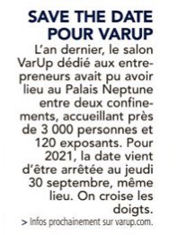 #UPV #VARUP C’est prévu pour le 30 septembre prochain au Palais Neptune à Toulon .😊🤞
#varmatin #leMagEco du 5/4/21
upv.org