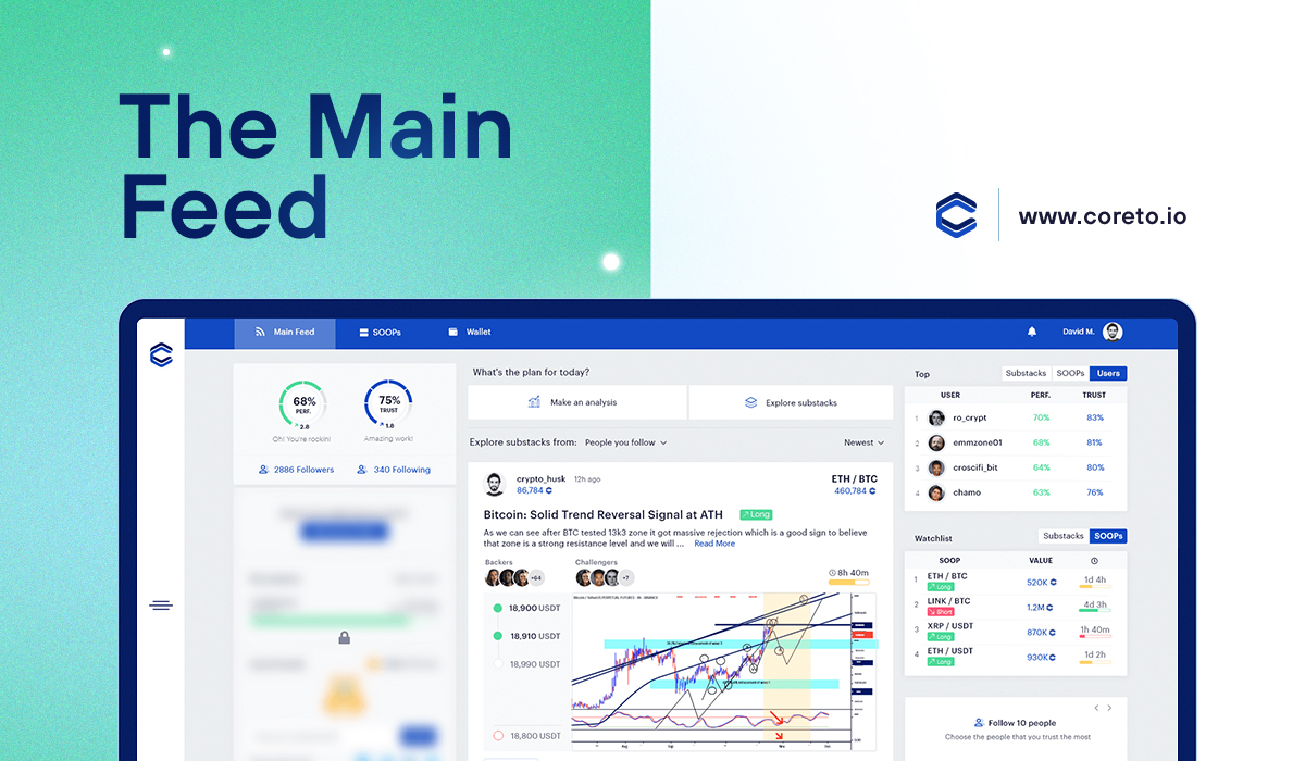 Coretoio's tweet photo. As with everything, people like simple things. 🔤

Not overcomplicating things gives the sense of simplicity, and combining it with usability equals practicability. ✅

Just like what we're doing with your Main Feed. 🤓

#NoStressCrypto #UX #UI #blockchain #community #crypto $COR https://t.co/ToEXg5CHj5