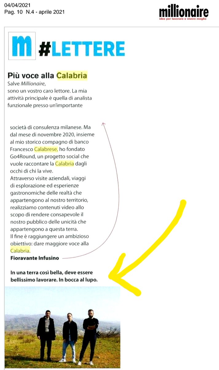 Chi vive in #Calabria  deve credere di più in sé stesso e avere consapevolezza anche delle positività del contesto.
(Certo un lavoro devi pure averlo...)