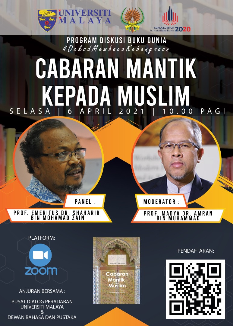 DBPMalaysia's tweet photo. Diskusi Buku Dunia
Bahagian Pengembangan Kesusasteraan Kanak-kanak dan Remaja, Dewan Bahasa dan Pustaka (DBP) bersama-sama Pusat Dialog Peradaban, Universiti Malaya (UM) menganjurkan Diskusi Buku Dunia bersempena dengan Dekad Membaca Kebangsaan.
#DekadMembacaKebangsaan https://t.co/OyhlmLKtQq