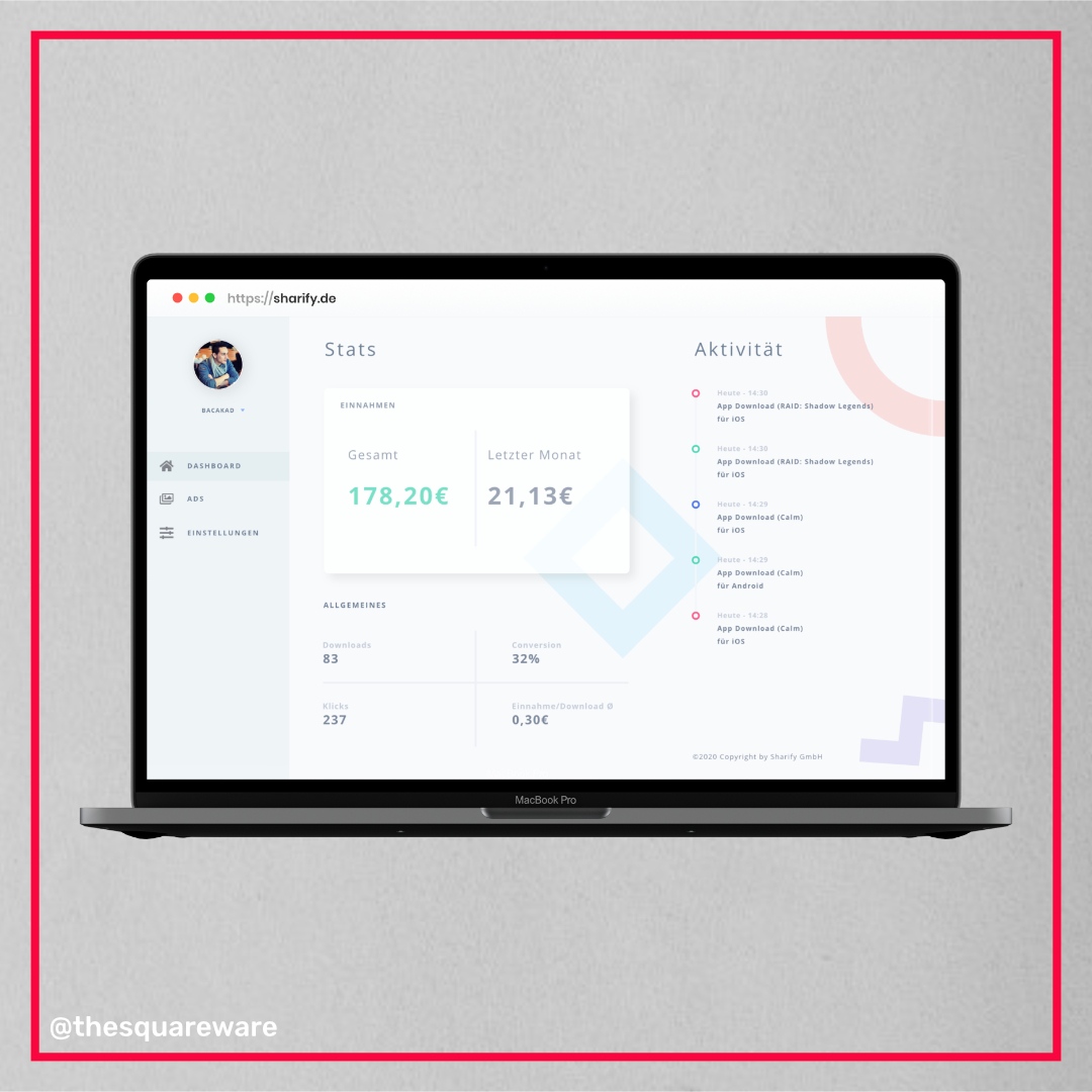Kennst Du Sharify? 👀

Sharify ist eine Influencer Marketing Plattform für mobile Apps. 

Sharify hat seine eigenen SDKs und Download-Attribution für die Kampagnen und braucht keine teuren Dienste um das Geschäft am laufen zu lassen 🔥

#thesquareware #notanotherfuckingagency