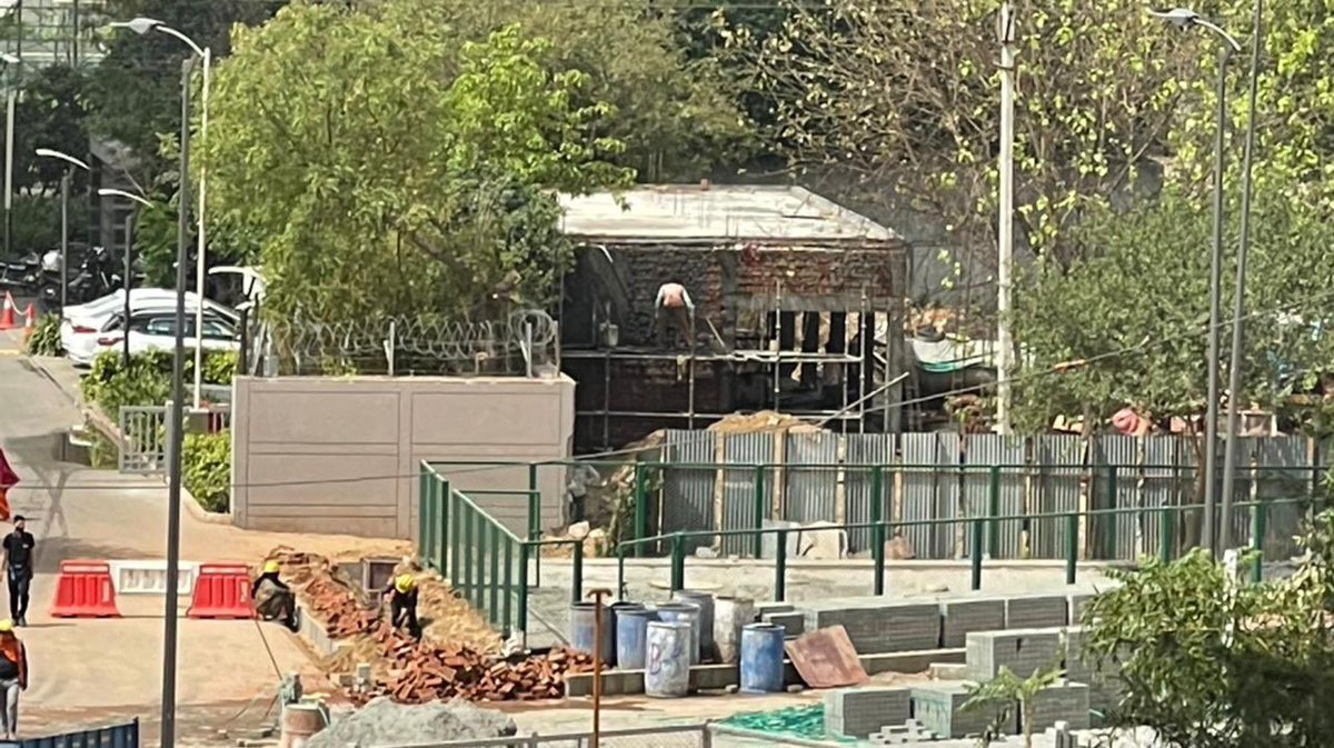 Dlfultima1's tweet photo. Respectable @cmohry, Shri Munish Sharma ji, MCM, officials at DTCP - Kindly note an illegal construction is being carried out just out side DLF Ultima, Sector 81, Gurgaon on the revenue road which is threat to safety, security of WOMEN &amp; CHILDREN of the society. https://t.co/AilGRbduxi