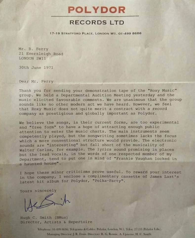 Brian Eno News The Roxy Music Rejection April Fool S Joke Explained T Co Jehvqoalta