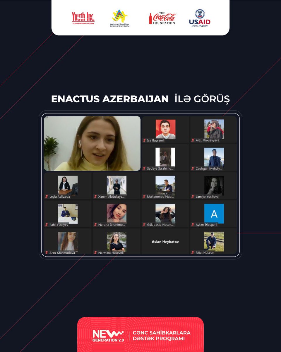 YouthIncAz's tweet photo. A #meeting was held with members of Enactus Azerbaijan within the “New Generation 2.0” project. 

#Youthinc #EnactusAzerbaijan #NewGeneration2 #YeniNəsil2 https://t.co/XNAo8jHnWu