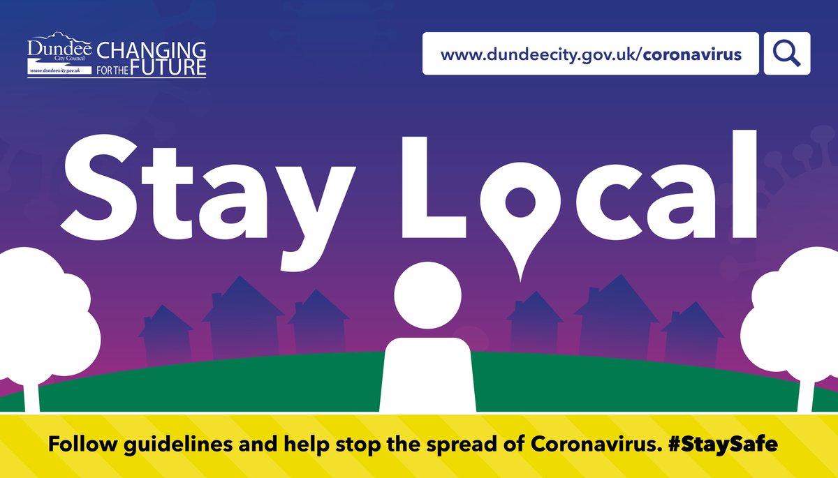 DundeeCouncil's tweet photo. Members of the public should continue to follow all the restrictions & only leave their local authority area if it is essential.
Read the latest guidance here: https://t.co/lDs5Jm38By
#StayLocalStaySafe #StickWithIt https://t.co/l2voaYwksr