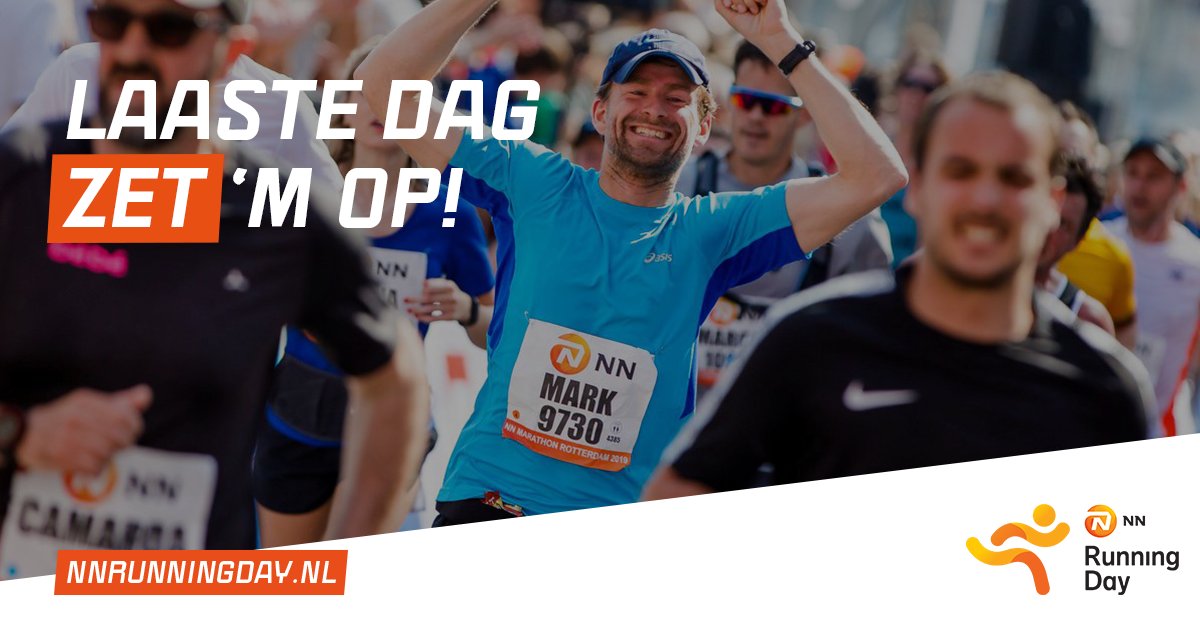 Walk on! Vandaag de laatste dag, zet ‘m op! 💪

👉 Meld je gratis aan via nnrunningday.nl

#NNRunningDay #youneverrunalone #DeMooiste #NNMarathonRotterdam