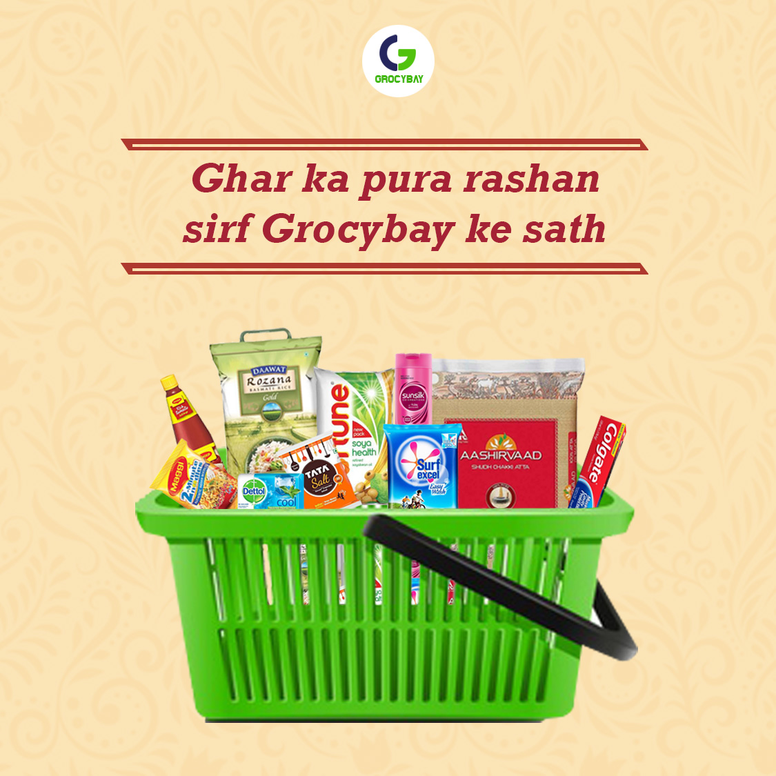 grocybay's tweet photo. Ab ghar ka pura rashan bhariye Grocybay ke sath.
Order now from Grocybay app.
https://t.co/nh2YtbxO8V

#grocybay #grocybayproducts #grocybayapp #pune #india https://t.co/Dsz2zRaaGS