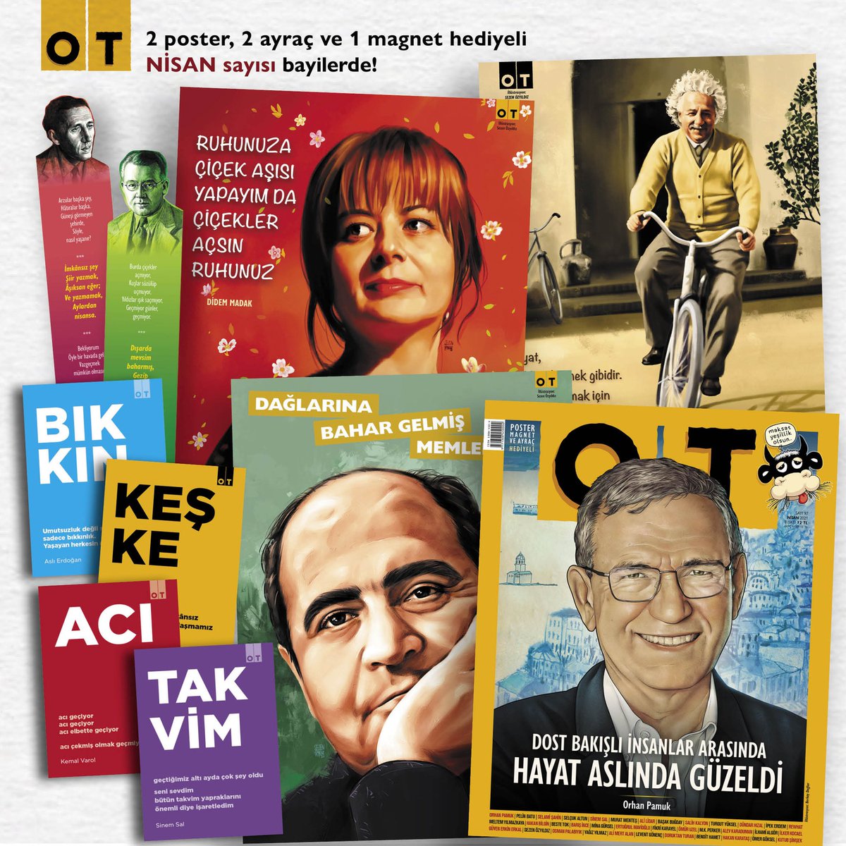 Resmî tarihçiyi devlet yola getirir,
popüler tarihçiyi ise okurlar...
#OrhanPamuk #OTdergi #Nisan 
📸: <a href="/canmocan/">ＣＡＮ ＭＯＣＡＮ</a>

Kitap dolu güzel bir hafta geçirmeniz
dileğiyle... 📚 #iyihaftalar #pazartesi