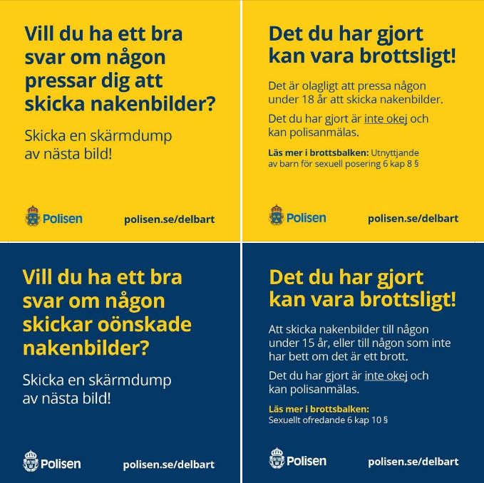 JonathanRL's tweet photo. Polisens kommunikation i Sociala Medier är inte alltid bra eller problemfri men nedanstående budskap och uppmaningar om ett stort problem på nätet är F A N T A S T I S K T myndighetsarbete som dessutom förstår hur man låter nätet sprida budskapet åt en. https://t.co/f8PRFQtvQG