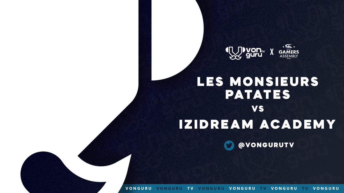 Grand Master  de la #GA2021 🏆

Les Monsieurs Patates (team <a href="/ShemekLoL/">Shemek</a> ) 🆚 <a href="/izi_dream/">IziDream</a>

📺twitch.tv/vongurutv avec au cast <a href="/B3llAime/">Florian C.</a> &amp; <a href="/w4rb0Cast/">w4rb0</a> pour le match 1

Dès 9h30!