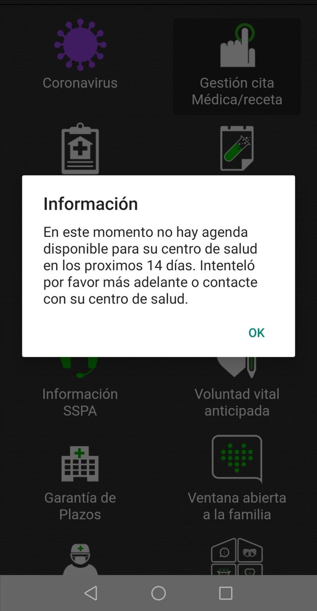 DavidBornay's tweet photo. @saludand mucho remitir a la app de salud responde o al tlf y no hay manera de coger cita para un médico de cabecera. https://t.co/LeghJFvTKM