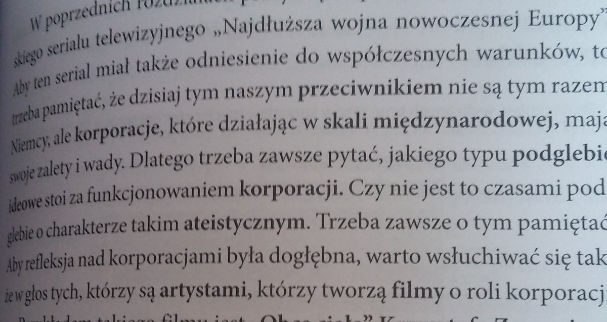 Za wielkimi korporacjami stoi ateistyczne podglebie ideowe.
