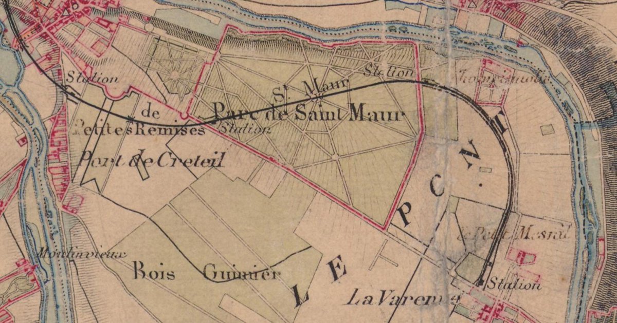 En 1853 le parc est acheté par la Compagnie des chemins de fer de l'Est, qui relie la commune à la capitale à partir de 1859. Jusqu'au début du XXe siècle, tout le territoire communal va être loti. Enfin, en 1970, un transformateur EDF est construit à l'emplacement du château.