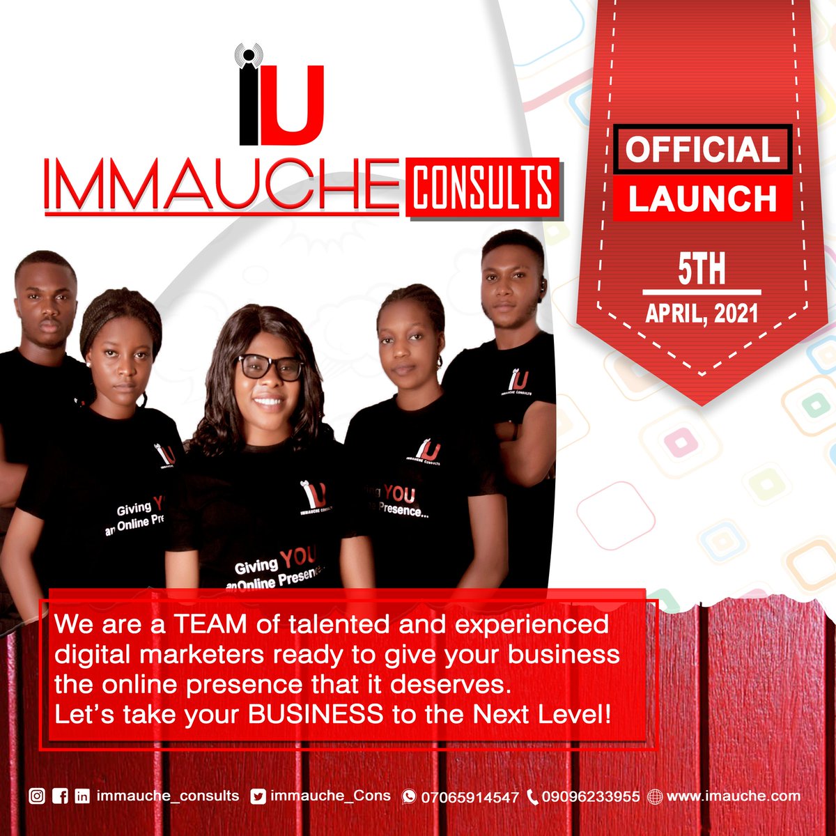 iucmedia_'s tweet photo. And today, after 3 months of hunting, planning, strategizing and executing, we officially LAUNCH this idea that started as a dream but has today become a passionate reality...
I present to y’all IMMAUCHE CONSULTS…👇 https://t.co/tXch1z1SIy