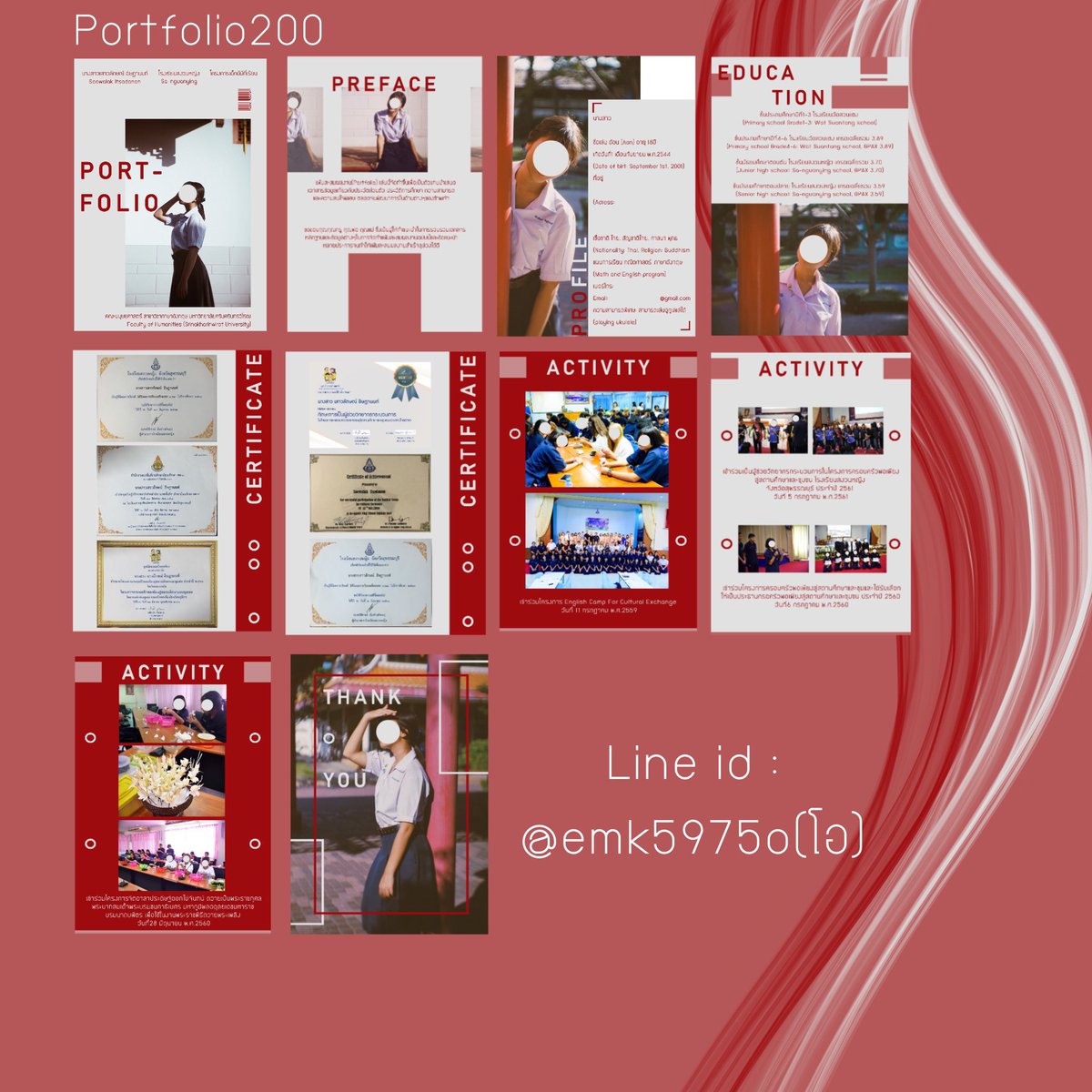 โปรโมชั่น‼️ทำพอร์ต 15หน้า ราคา 150บาทเท่านั้น tweet media