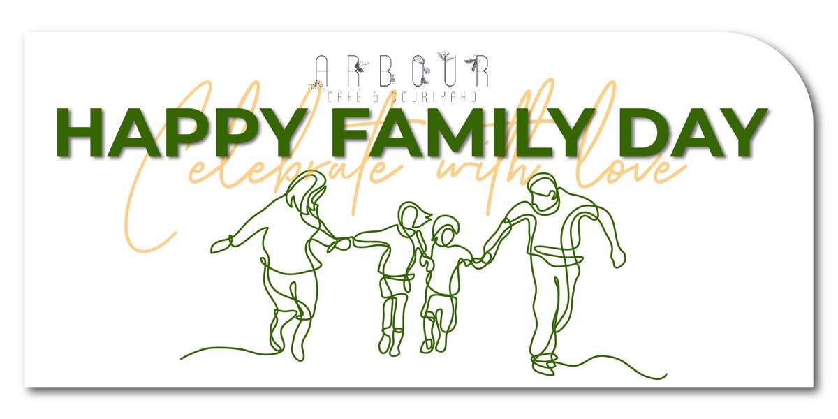 Wishing you a happy and joyous family day. Make memories, celebrate safely.

#ArbourCafe #FamilyDay