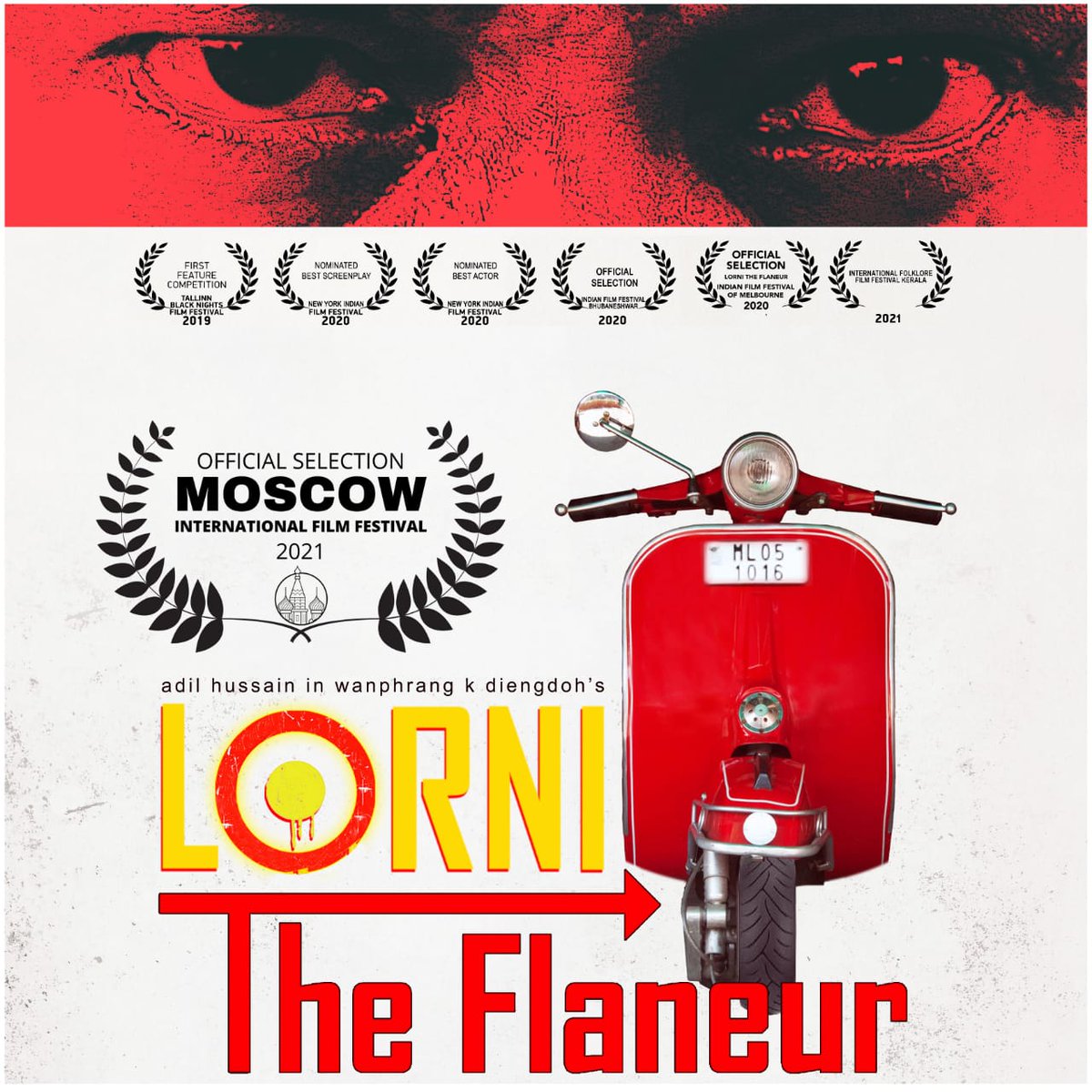 CinemaRareIN's tweet photo. Khasi noir film #Lorni : #TheFlaneur, by @WanphrangD, feat. @_AdilHussain @bareh_elizer #DawaitSyiem &amp;  #DeihokhlangBasaiawmoit, has been nominated for ‘Best Foreign Language Feature’ and ‘Best Film’ at the Moscow International Film Festival, 2021.

@TheLorni @moscow_filmfest https://t.co/fEkyVguIVK