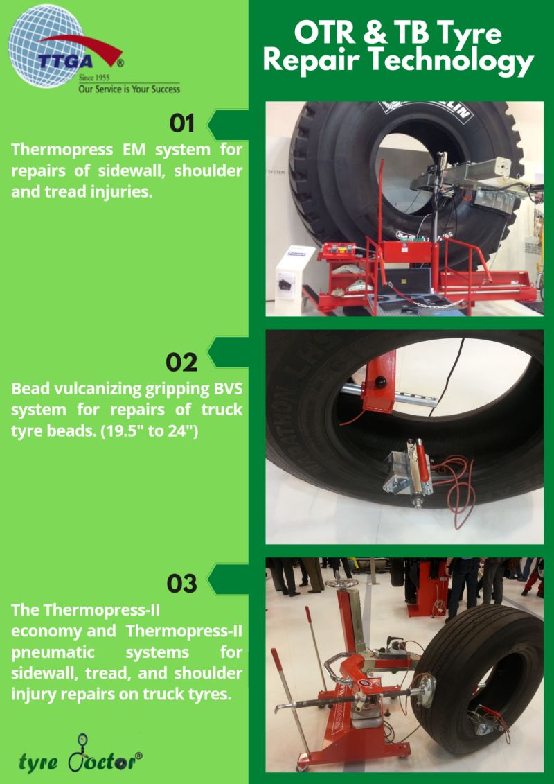 TTGAPL's tweet photo. Tyre repairing technology at its best.
#Tyredoctor delivers to you services as well as technology across the spectrum - PC, TB and the largest OTR tyres. https://t.co/h8PkwvMU57