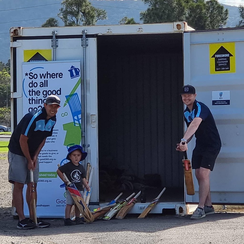Thanks to our wonderful volunteers who donated their time again today.
Tomorrow is the final day of our collection of new &amp; used cricket equipment for distribution by @good360aus <a href="/butchercricket/">Northern Districts Cricket Club</a> <a href="/CricketNSW/">Cricket NSW</a> 
Give generously 
#cricketillawarra