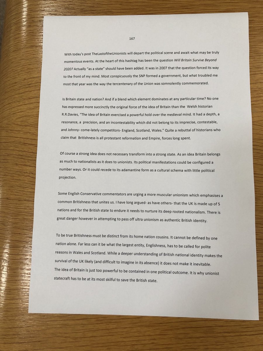 With today’s post I will depart the political scene and await what may be truly momentous events.
#TheLastoftheUnionists