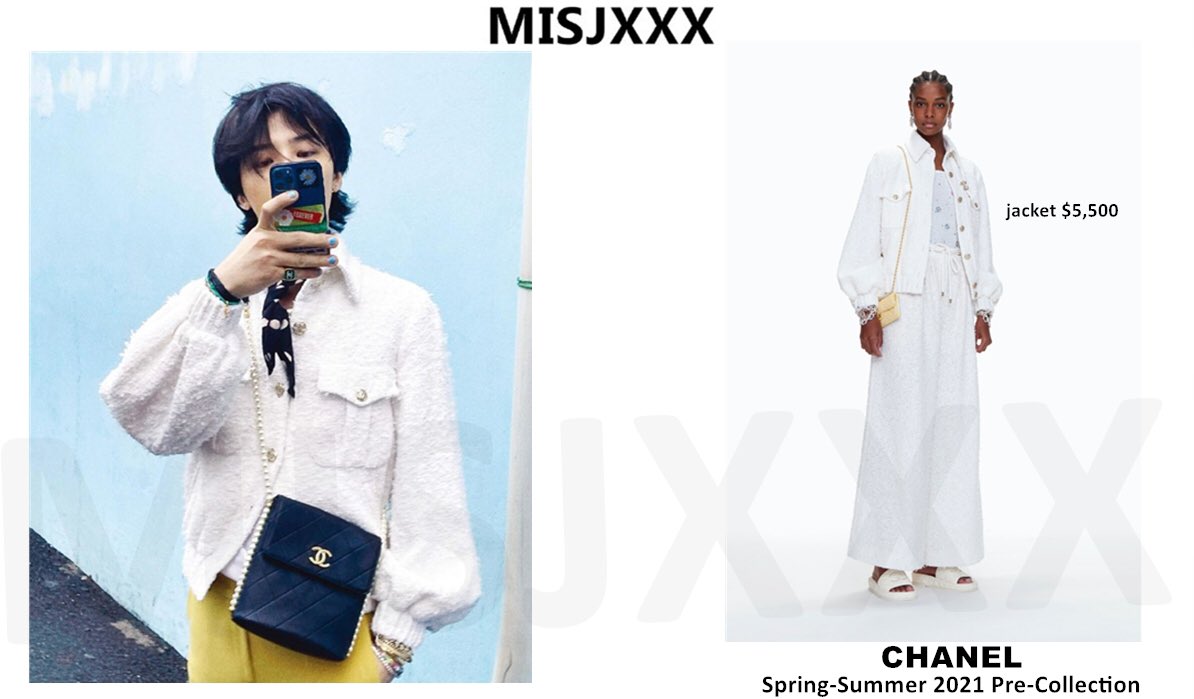 GDSTYLE on X: #GDStyle👉🏻#CHANEL Spring-Summer 2021 Pre-Collection.  jacket Cotton Tweed White.($5,500) cardigan Cashmere Fuchsia &  White.($3,800) jacket Tweed Ecru, Navy Blue & Multicolor.($5,850) #gdragon  #gd  / X