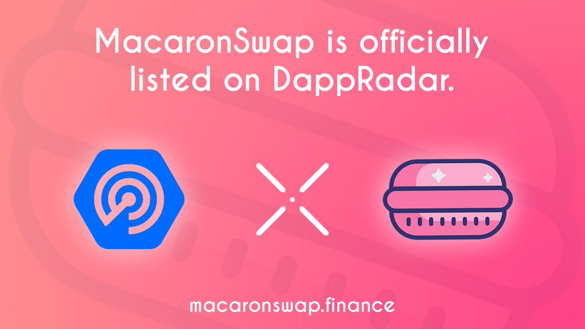 macaronswap's tweet image. 🎉#MacaronSwap is listed on @DappRadar in #DeFi and #BSC categories.

dappradar.com/binance-smart-…