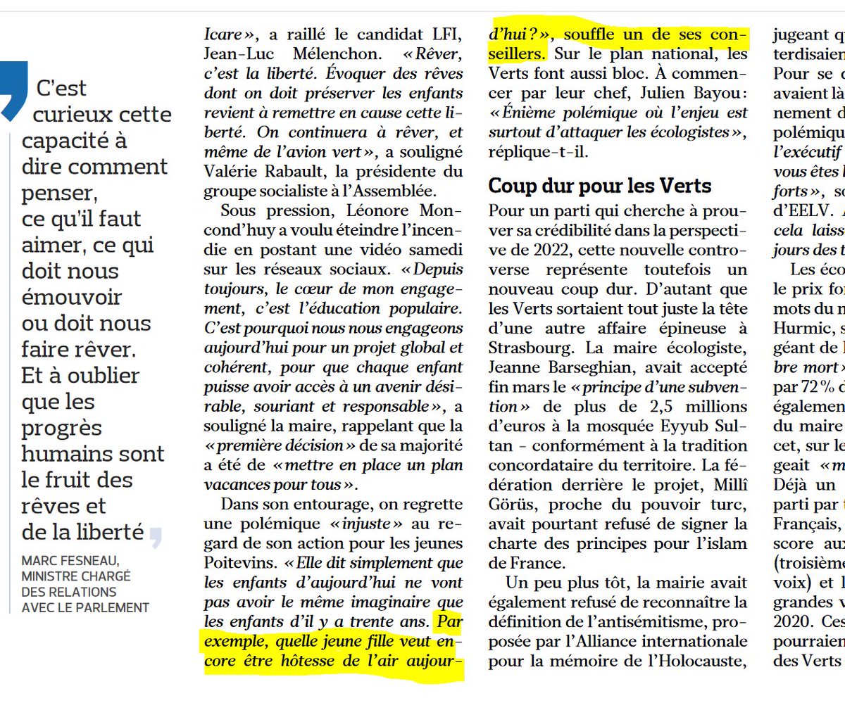 tweet_airlines's tweet image. Et bien détrompez @L_Moncondhuy bcp de jeunes rêvent d'assurer la sécurité, le confort des passagers, faire se rencontrer les différentes cultures, favoriser les échanges.
Mieux vaut rêver à cela que rêver de devenir un politicien sectaire, ignorant, méprisant et mortifère