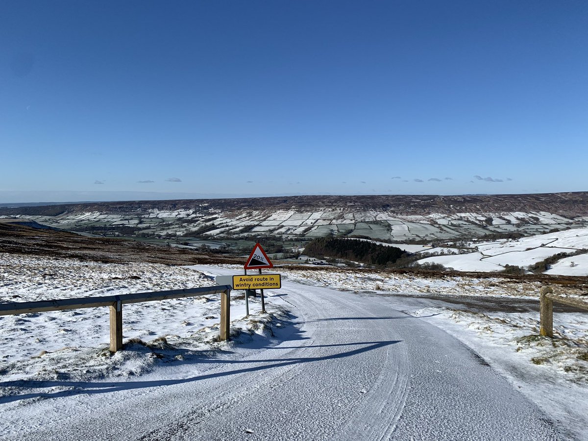 Currently -3°C with a windchill of -11°C up on Blakey Ridge this ...