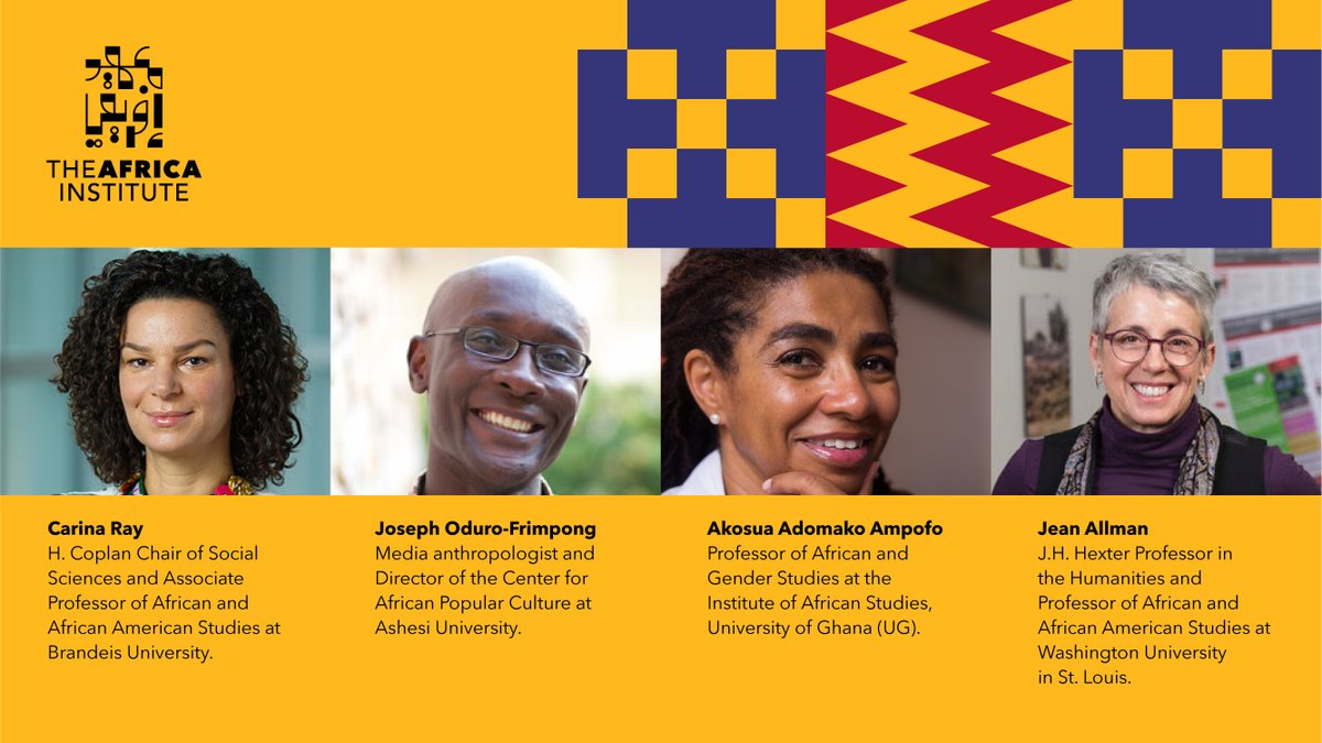 theafricainst's tweet photo. We are pleased to announce Global Ghana, the 2nd edition of our country-focused season. Presented in Sharjah and Accra in 2021-22 &amp; organized in collaboration w/ scholars @adomakoampofo @jeanallman Carina Ray @sankaralives &amp; @drodurofrimpong Read more: https://t.co/BMqYj3OedD https://t.co/iCiaAz6rGk