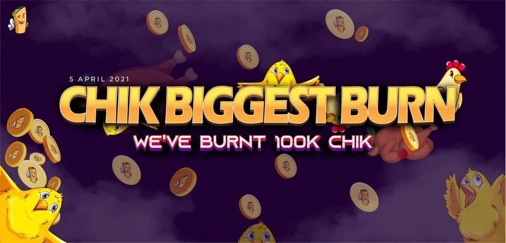 ChikFinance's tweet photo. Hello, Chik Lover's 😘😘

Biggest burn of CHIk we've burnt 100k Chik now 🥳

🔥 Total 124,064.049 CHIk has burnt so far

100k Chik burn proof 🔥:
https://t.co/q7GG7LlvCz https://t.co/5BiO0tPr0W