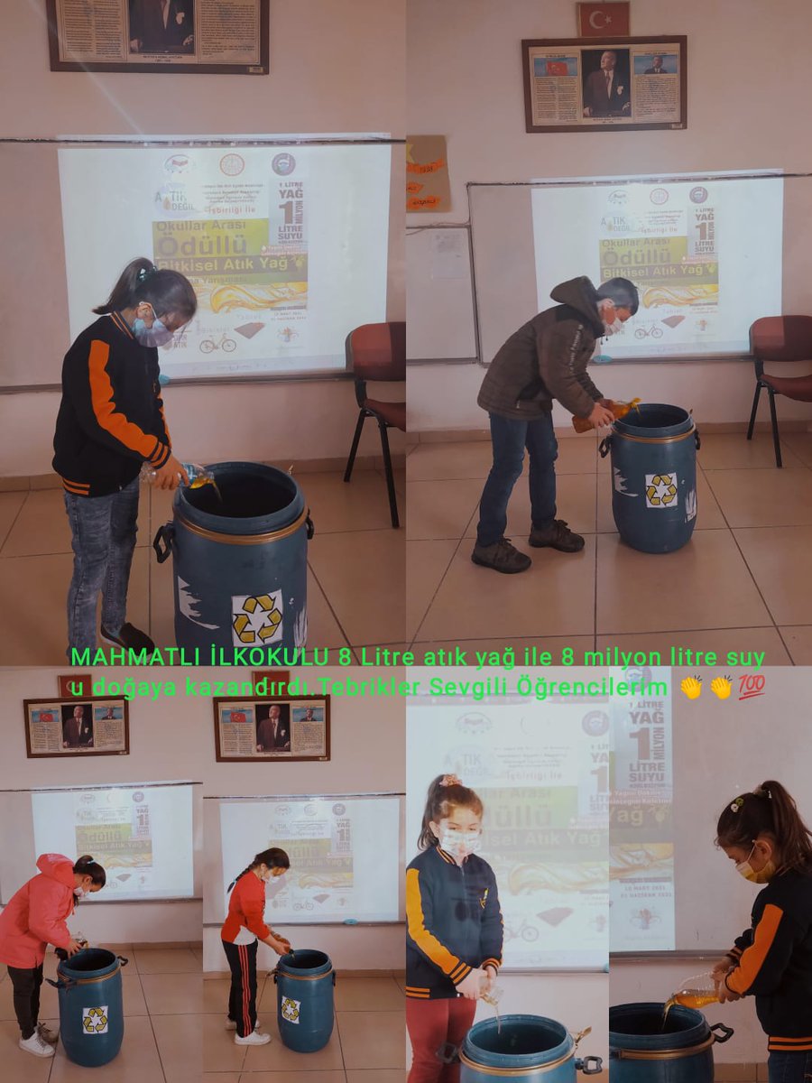 vekad55's tweet photo. #ARTIKDEĞİLPROJESİ
@RTErdogan
@EmineErdogan
@ziyaselcuk
@tcmeb
@TCSamsunValilik
@vezirkoprubel
@samsunmem
@samsunarge
@vezirkoprumem
@IlkokuluMahmatl
@vekad55
@erkan_ulasir
#ARTIKDEĞİL  #sıfıratık
#geridönüşüm #bitkiselatıkyağ https://t.co/K6ExOP1486