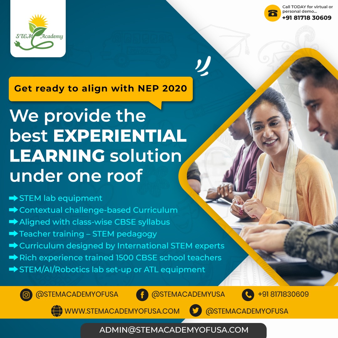 It’s the right time now to enroll you’re your child with STEM Academy of USA at a centre near you now in morning or evening batches as per your convenience!

Free Demo classes available! 

Learn more about STEM... Register now!

+91-8171830609 | info@stemacademyofusa.com

#STEM