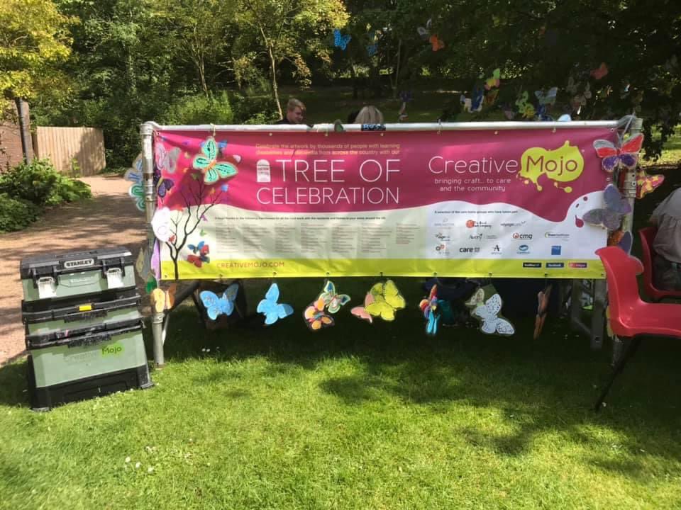 creativemojoMD's tweet photo. These are from our National Event at @nationaltrust Knightshayes where we had over 4500 butterflies displayed on a tree which had been sent from care homes across the UK! We also had an interactive session that schools and care homes came and joined in too. 

#community #carehome https://t.co/4xETZzetYS