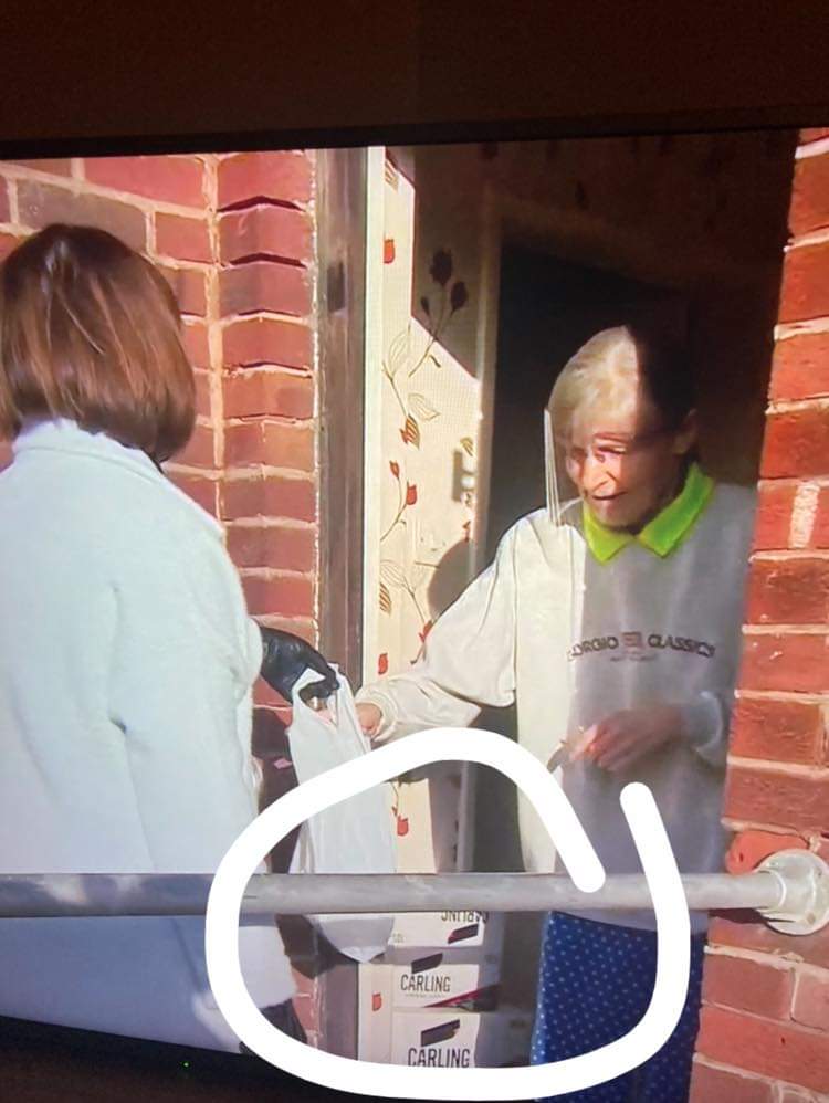 So on BBC News at 10, there’s a lady getting handed her meal from a shelter, so tough having to live on hand-outs. My 13 son asked who bought the 3 slabs of Carling. I couldn’t answer him 🤦‍♂️🤷‍♂️