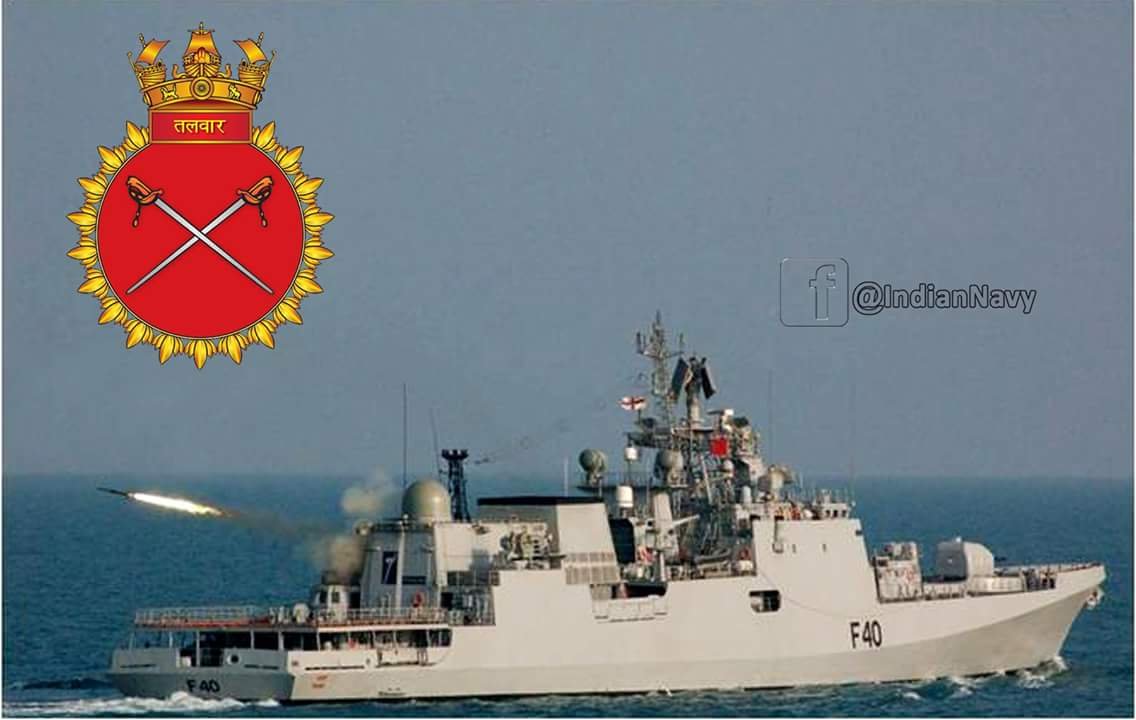 Aditya_G_Social's tweet photo. INS Talwar (F40) seen here visiting a port in Saudi Arabia. Seems to be equipped with a Variable Depth Sonar. See file picture for comparison.
#MissionBasedDeployment #OpSankalp #IndianNavy https://t.co/hGJdnKMbaZ