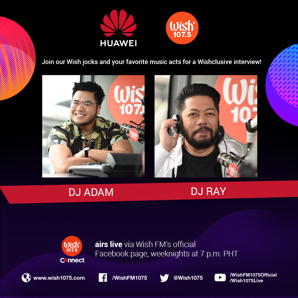 wish1075's tweet photo. Join our Wish jocks &amp; your favorite music acts for a Wishclusive interview!

This episode is brought to us by @HuaweiMobile. Meet the best and premium earbuds, headphones, &amp; HIFI speakers offering #NewIntelligentSound: #HUAWEIAudioFamily. https://t.co/qo1XLP76c9
