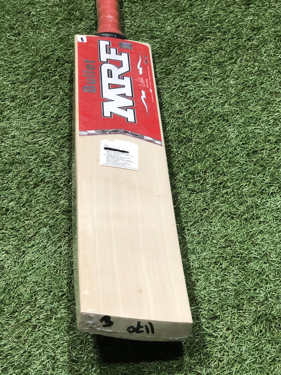 Allthegear99's tweet photo. MRF Virat Kohli Bullet #Cricket #Bat

Made from quality English willow
Thick edges and curved blade
Round Handle
Minimal Concaving
Mid to Low Sweet Spot

Weight: 2lb 8oz
Edges: 38mm
Grains: 6
Size: SH

Price:
£119.99 + shipping

#MRF #BestBats #PingKings https://t.co/PBOCIer1hs