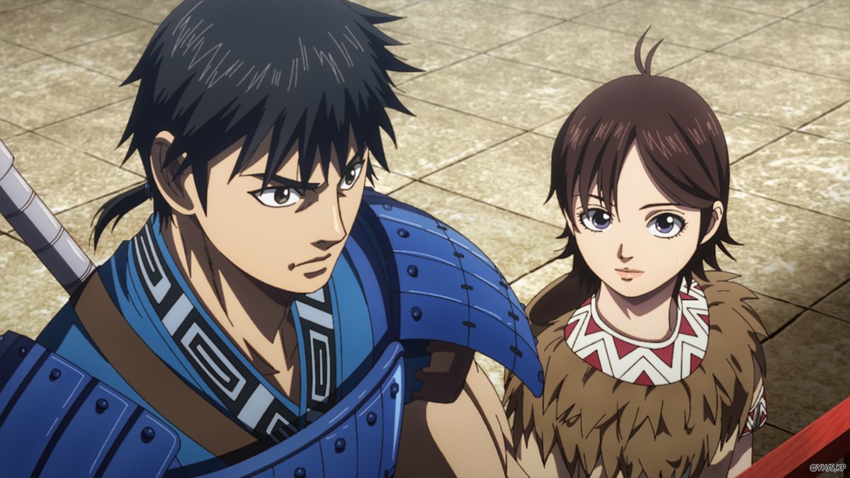 [애니플러스 4/5 23:30 방송 『킹덤 3기』 1화 "쳐들어오는 합종군"] - '천하 대장군'이 되기 위해 신은 여러 공을 세우며 천 명의 부하를 둔 '천인장'이...