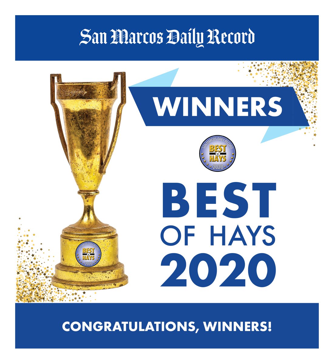 sanmarcosrecord's tweet photo. The Best of Hays winners have been announced! Congratulations to all. 🗳️🏆 #SMTX #HaysCounty

Check out the full section of winners here: https://t.co/4luboaIWN3 https://t.co/cWQYib4sR9