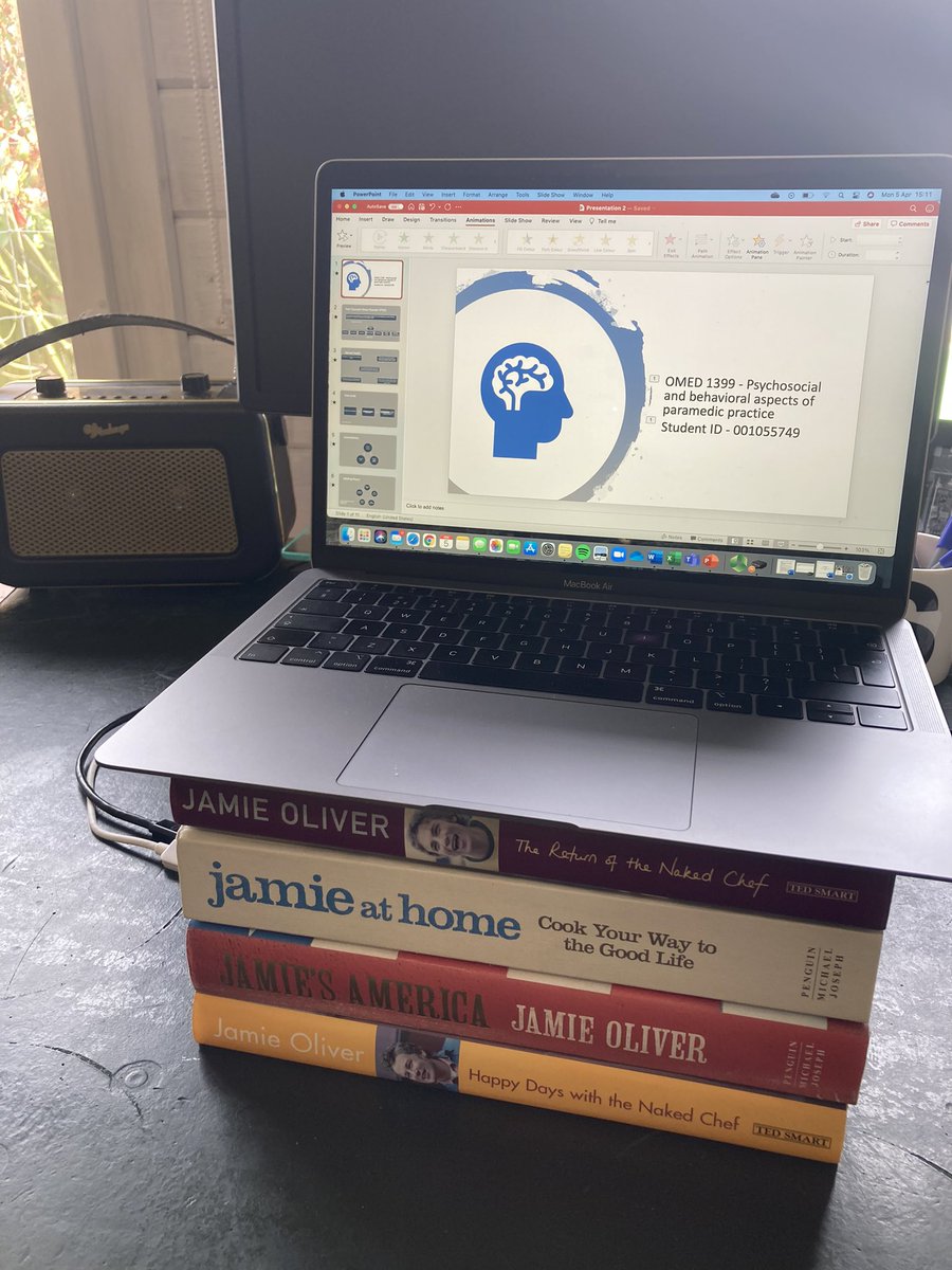 jacobjmiddleton's tweet photo. Desk riser is proudly sponsored by @jamieoliver cookbooks https://t.co/9h7PPNqnRg