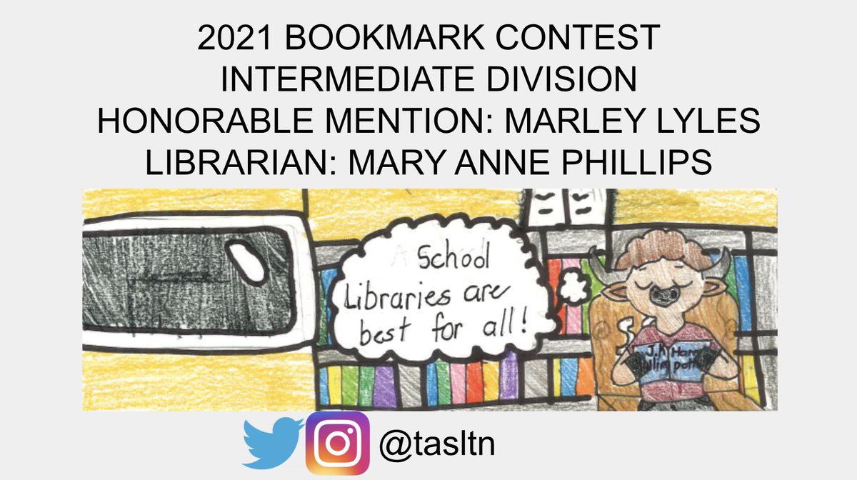TASLTN's tweet photo. Congratulations to the Honorable Mention winners! #schoollibrariesarebestforall #intermediatedivision @camp_station https://t.co/0tGfKUEUKj