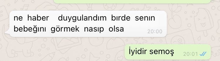 Hiç kimse:
Annem: