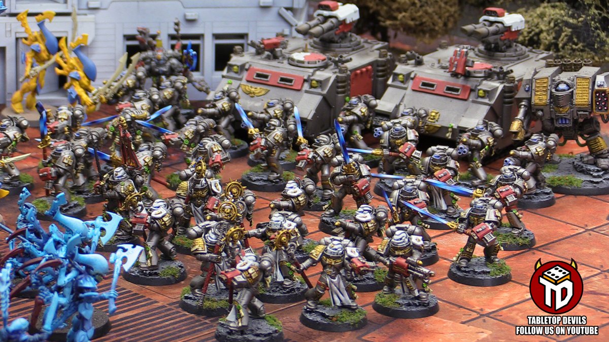TableTop_Devils's tweet image. A warped and tainted #Eldar #Craftworld attracted the attention of a Battalion of #GreyKnights in our latest Warhammer 40,000 battle report:
youtu.be/QyDNVZkJanU
#Battlereport
#WarhammerCommunity #warhammmer #warhammer40k #warhammer40000 #aeldari