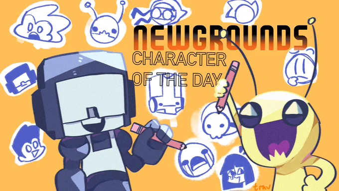 Welcome to Newgrounds Character of the Day!

Every day, I'll (try to) post a character from a piece of media associated with Newgrounds! This account was made just for fun, but hopefully it'll help people learn more about Newgrounds!

This thread has some more info, if needed! 