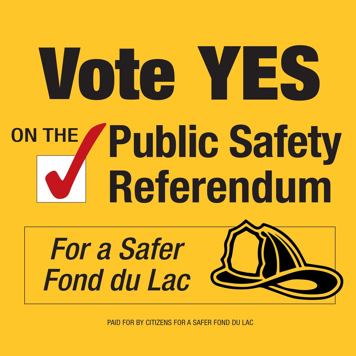 FDLfirefighters's tweet photo. VOTING IS TOMORROW! You can help the city become safer for EVERYONE!
All we need you to do is VOTE YES!
VOTE. ๐บ๐ฒ
YES! โ
APRIL 6TH! ๐
#citizensforasaferfonddulac
#voteyesapril6th https://t.co/oqNWnoCskU
