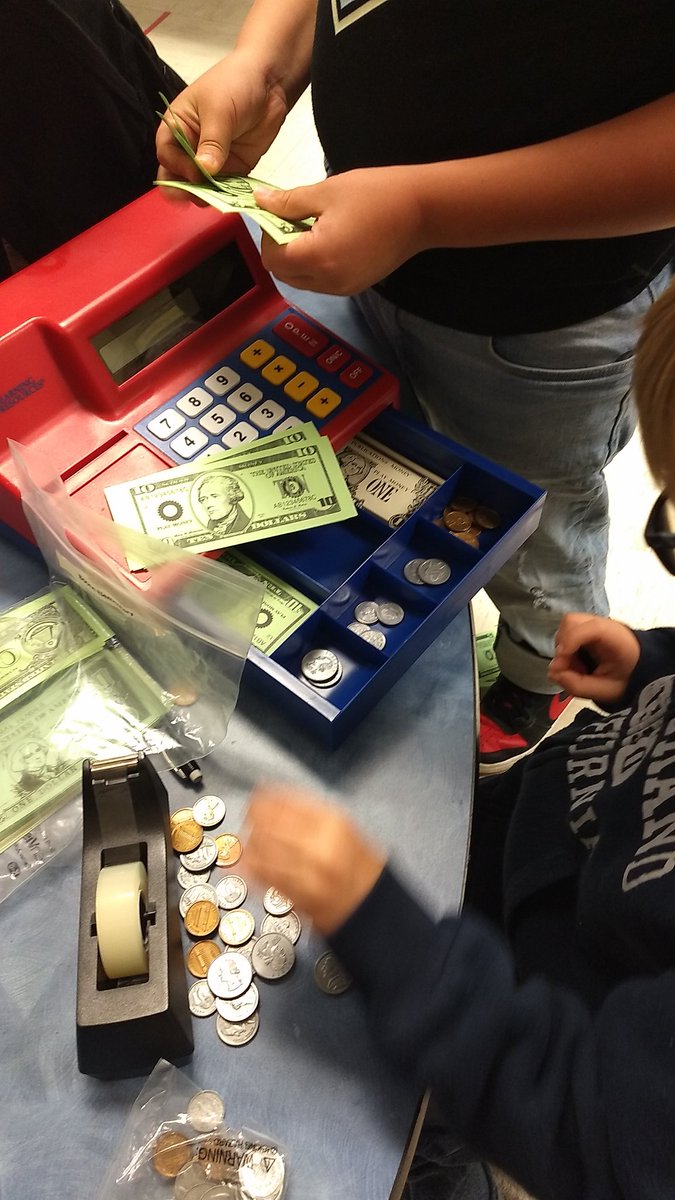labbepk's tweet photo. Identifying pennies, nickels, dimes and quarters is way more fun with a cash register! https://t.co/63TuDnwkB7