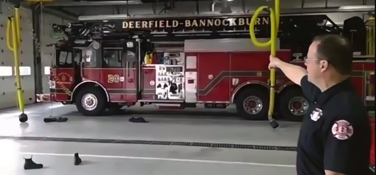 We don’t usually get to see fire trucks when the Deerfield-Bannockburn Fire Department comes to visit <a href="/DPS109/">Deerfield Dist. 109</a> schools. Thanks Firefighter Mike giving us a full tour of the station and showing us some of the fire trucks!