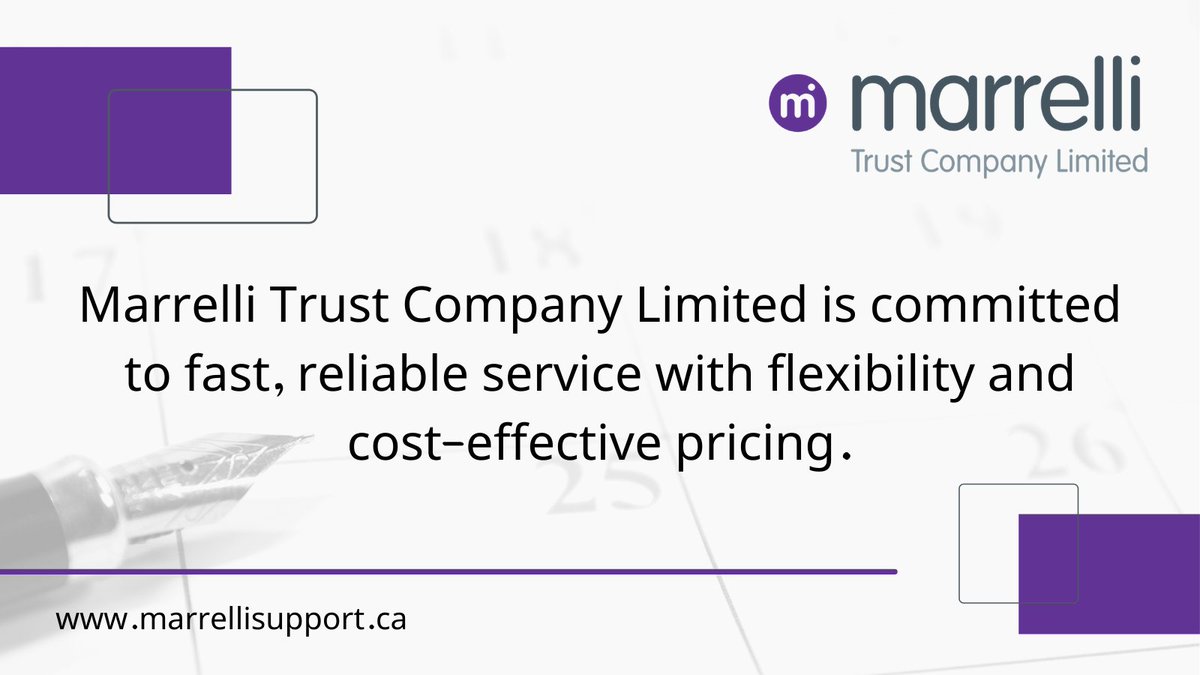 Marrelli Trust Company Limited tweet media